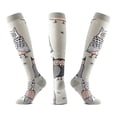 thumbnail image 3 of Certgust Socks for Women Under $10 Breathable Slouch Socks for Women Spring Summer Floral Print Trendy Simple Pack Casual Socks Nude Neutral Womens Socks, 3 of 3