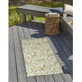thumbnail image 3 of 24" 36" Simply Daisy Aurora French Country Chenille Area Rug, Yellow, 3 of 4