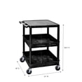 thumbnail image 2 of Carrito para bañera LUXOR STC211-B negro, 61 x 46 x 93 cm, fabricado en EE. UU., 2 of 4