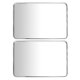 thumbnail image 4 of 2 bandejas de acero inoxidable para toallas, plato para toallas, bandeja para artículos de tocador, plato de almacenamiento multiusos para el baño del hogar, plateado, 4 of 6