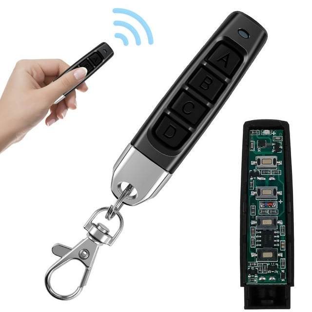 Remote Duplicator 4 Button Duplicate Remote Garage Door Duplicator Remote Duplicate Fixed Code and Rolling Code Remote Control Car Garage Door Motorcycle