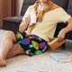 thumbnail image 5 of Balery Bright Mushrooms Pantalones cortos de pijama de punto de algodón para hombre con cinturilla y bolsillos-X-Large, 5 of 6