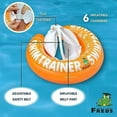 thumbnail image 6 of FREDS SWIM ACADEMY SWIMTRAINER Classic Orange, Baby Pool Float Ring for Toddlers and Infants, 2 Years to 6 Years Old (33-66 lb) 19"- 26" Waist Adjustable Aid to Learn Swimming Safely, 6 of 7