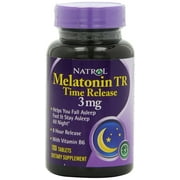 Natrol Melatonin 3 mg Sleep Time Release Dietary Supplement Tablets 100 ea (Pack of 2)