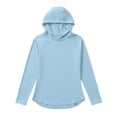 thumbnail image 4 of Women's UPF 50+ Sun Shirts, Long Sleeve UV Protection Rash Guard Swim Shirt Quick Dry Lightweight SPF Tops Moisture Wicking for Hiking Running Fishing Beach Vacation Outfits Light Blue XL, 4 of 4