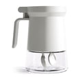 thumbnail image 1 of Inteprter Tarro de especias Cocina vacía Botella de polvo de azúcar Contenedor de condimentos a prueba de humedad Reutilizable Tapa de Organizadores de utensilios de cocina Blanco, 1 of 6