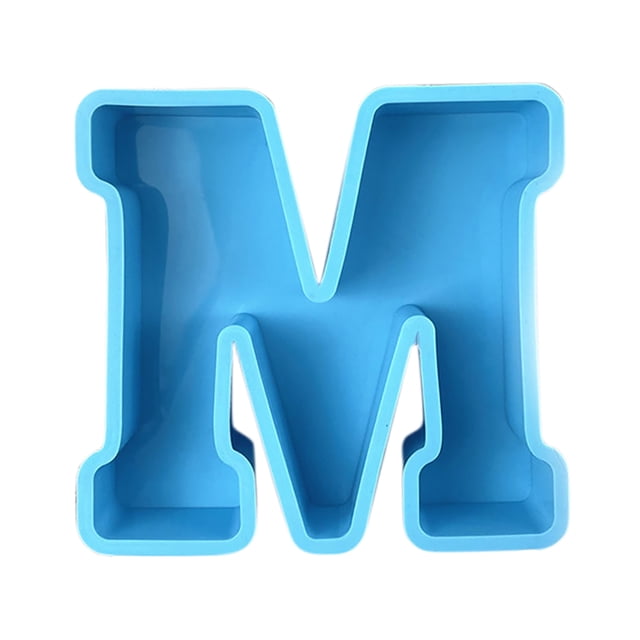 Molde De Resina Con Letras Grandes Moldes de letras grandes - Molde de fundición de resina epoxi DIY Alfabeto de silicona M Ehuebsd Libre de BPA