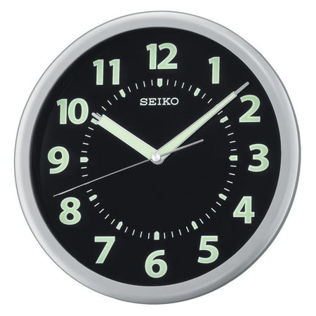 Seiko Glow in the Dark QXA435SLH 10.25-in. Wall Clock