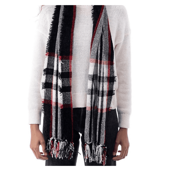Style and Co Women's Scarf-wraps, Black and Red, One Size