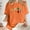 Orange#1, variant on LEBONYARD Womens Tops Plus Size,Women's Fashion Summer Round Neck Drop Sleeves Leisure Short Sleeve Fruit Printing Tops White S