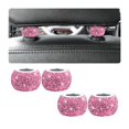 thumbnail image 1 of Collares para reposacabezas de coche BELOMI, paquete de 4 unidades, diamantes de imitación, color cobre rosa, 1 of 6