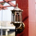 thumbnail image 2 of Outdoor Retro Wall Light Fixture, Exterior Shade Lamp Sconce Garden Porch Light, 2 of 12