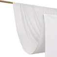 thumbnail image 4 of BalsaCircle White 14 feet Scuba Polyester Drapery Backdrop Curtain Rod Pockets Party Events Decorations Supplies, 4 of 8