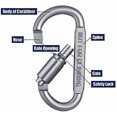 thumbnail image 2 of Queilt PCS Carabiner Small Carabiner Carabiners Keychain Carabiner Carabiner Bag Keychain Keyring Swivel Carabiner Set Keychain Tactical Carabiner Keyring Clips Carabiner, 2 of 4