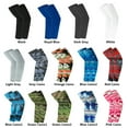 thumbnail image 2 of Exposed thumb Sportswear Basketball Running Outdoor Sport Arm Cover Sun Protection Arm Sleeves BLUE CAMO1, 2 of 8