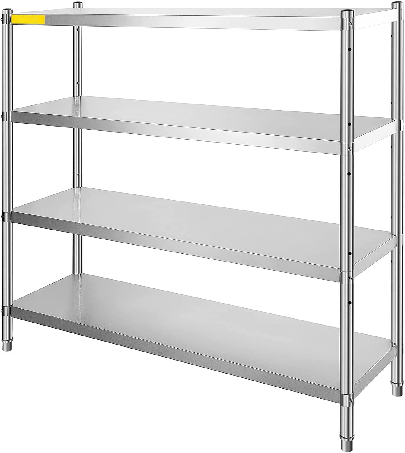 BENTISM 46.8x18.5 inch Stainless Steel Shelf Heavy Duty Shelf 4 Tire Rack  Kitchen Shelf Storage