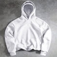 thumbnail image 2 of hoksml Men's Raglan'seam Cropped Pullover Hoodie for Fall Winter Daily Casual Work Outdoor Comfort, 2 of 8