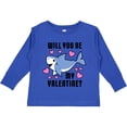 thumbnail image 3 of Inktastic Will You Be My Valentine with Cute Shark and Hearts Boys or Girls Long Sleeve Toddler T-Shirt, 3 of 5