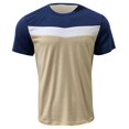 thumbnail image 5 of Yanghang Mens Shirts Workout Shirts Men Men's Casual Short Sleeved Top Fashionable Color Blocked Round Neck Short Sleeved Top Summer 2025, 5 of 8