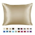 thumbnail image 7 of BLISSFORD Satin Pillowcase with Zipper, for Hair and Skin Care, Feels Soft and Cool Like a Silk Pillowcase, Satin Pillow Cases 2 Pack, Silk Pillow Cover, Champagne - King Size, Set of 2, 7 of 7