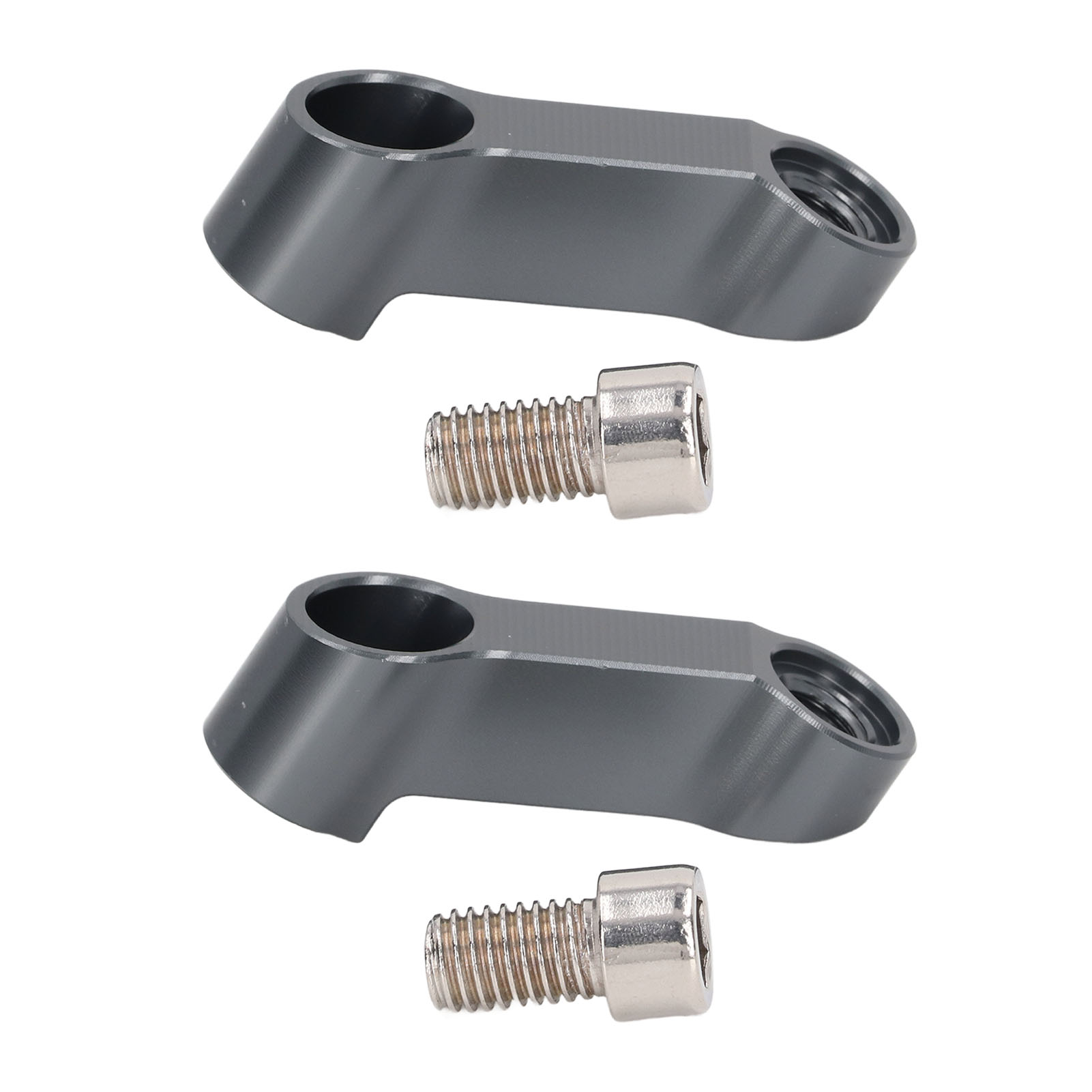 Zaqw Motorcycle Mirror Extender Adapter, 1 Pair Stem Mirror Mount Riser