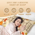 thumbnail image 4 of Bingfone Body Pillow Cover Long Pillow Case With Zipper Decorative Bedding Pillowcase 20"X54" Soft Cushion Pillow Case For Bedroom-Thanksgiving With A Grateful Heart, 4 of 8