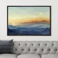 thumbnail image 3 of PixonSign Framed Canvas Print Wall Art Sunset Pastel Sky Gradient Nature Wilderness Illustrations Fine Art Decorative Farmhouse/Country Relax/Calm/Cozy Multicolor Zen for Bedroom - 16"x24" Black, 3 of 5