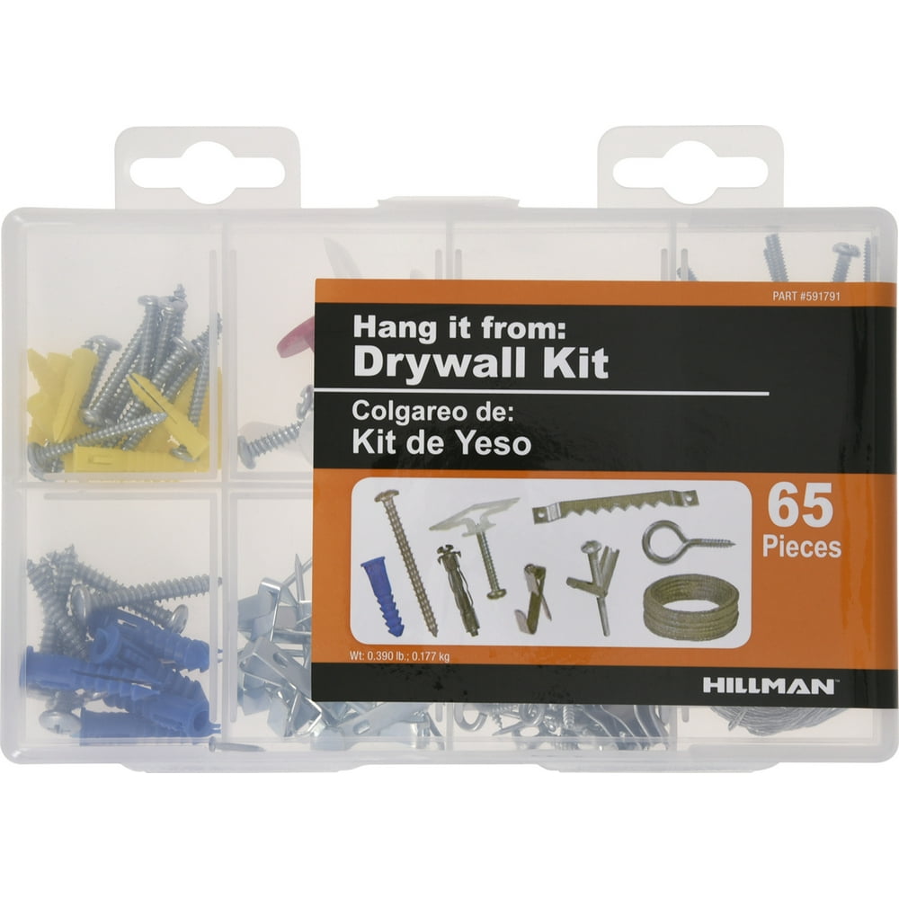 Hillman Drywall Hanger Kit (65 Pieces)