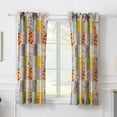 thumbnail image 2 of Barefoot Bungalow Carlie Calico Patchwork Print Curtain Panels 50 W x 63 L (Set of 2), 2 of 7