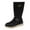 Black, variant on Willtoo Women's Wide Calf Knee High Boots, Wide Width Slouchy Knee-High Boots