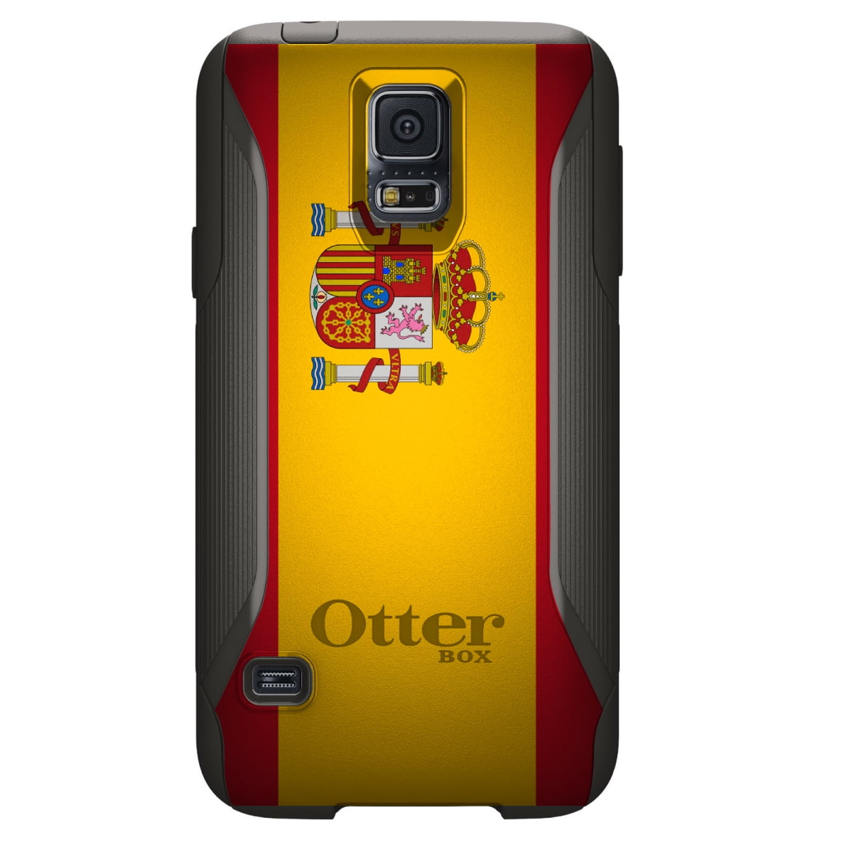 DistinctInk Custom Black OtterBox Commuter Series Case for Samsung Galaxy S5...