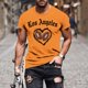 thumbnail image 1 of Tops para hombre, blusas y camisas de manga corta con cuello redondo para hombre, jersey informal con cuello redondo estampado para hombre, pantalones cortos deportivos para fitness, blusa de poliéste, 1 of 5
