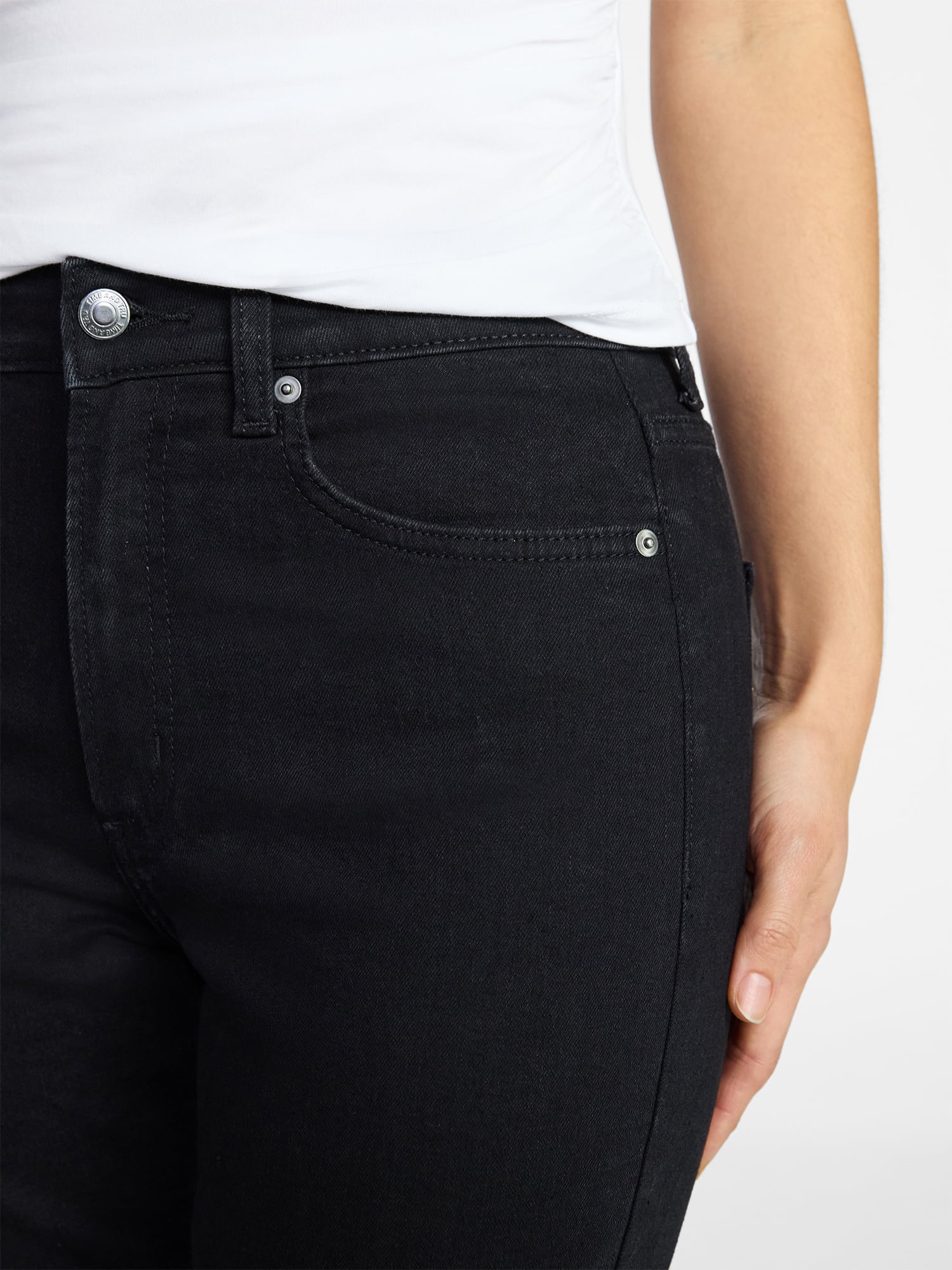 Time and Tru Women's High Rise Skinny Jeans, Sizes 0-22, 0S-22S