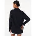 thumbnail image 5 of Scoop Women's Blouse with Long Sleeves, 5 of 5