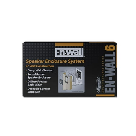 Dynamat En-Wall (6 inch wall kit) - Sound Deadening Speaker Insulation - Foam Speaker Enhancer for Soundproofing wall Speakers - Gets Rid of Unwanted Noise and Delivers Premium Sound Quality