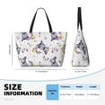 thumbnail image 4 of Pofeuu Rabbit And Butterfly Print Beach Bag,Waterproof Sandproof Beach Tote Bag, Large Capacity Foldable Beach Bags for Women, 4 of 7