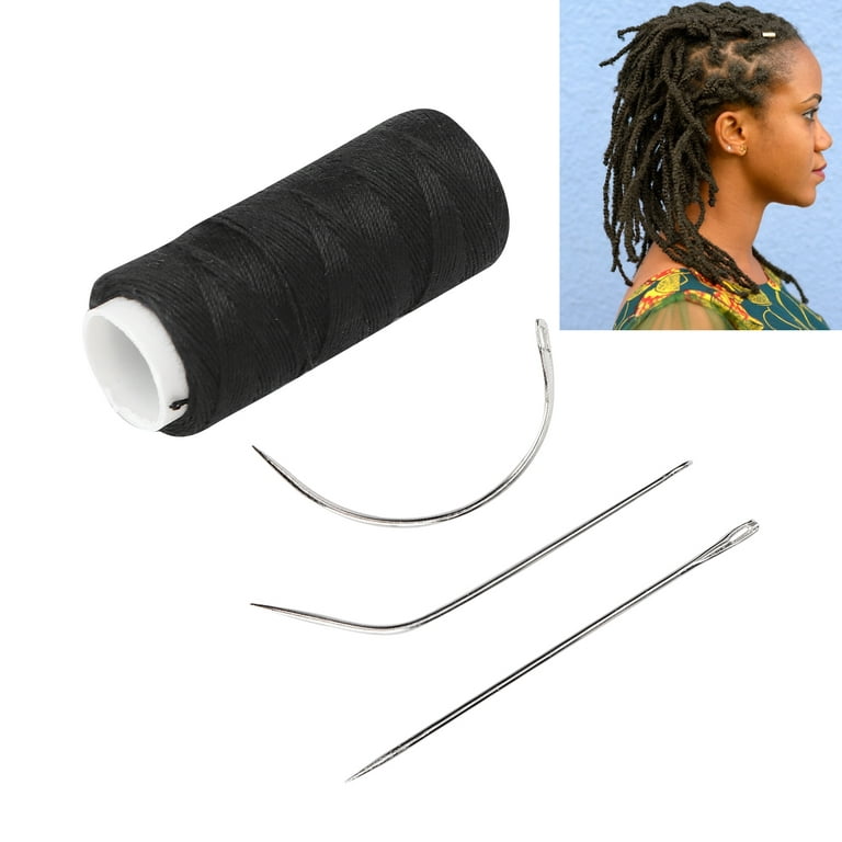 Preparing Your Hair For a Sew-In Weave and Tying A Needle 