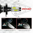 thumbnail image 6 of For Toyota Sequoia 2001-2007 4pc Combo 6000K H4 9003 LED Headlight Bulb 9005 9006 9012 Fog Light Kit, 6 of 11