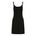 thumbnail image 3 of Sngxgn Women's Lounge Slip Long Dress Elegant Sleeveless Ribbed Bodycon Maxi Dresses(Black,XL), 3 of 4