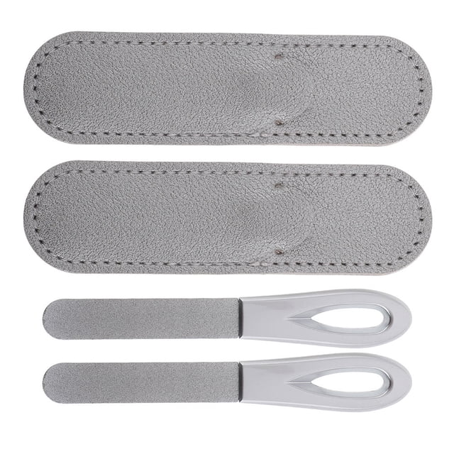 SOPOTUTU 2 Sets Anti Slip Handle Nail Buffer Double Sided Design For Nail Shaping With Sleek Design For Women