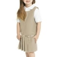 thumbnail image 4 of Real School Toddler Girls School Uniform Drop Waist Jumper Dress with Ribbon, 4 of 4
