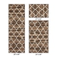 thumbnail image 5 of Better Trends 3-Piece Bathroom Rug Set 100% Cotton Soft & Water Absorbent, Non-Slip, Machine Washable Bath Mats – For Bathroom, Sink, Tub, Shower – Size 17x24, 24x40, 20x60 Savio Collection – Brown, 5 of 7