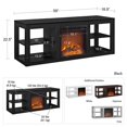 thumbnail image 5 of Ameriwood Home Parsons Cheminée Électrique TV Stand en Gris Colombe, 5 of 5