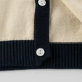 thumbnail image 5 of WhouRiu Toddler Boys' Sweater Stylish Colorblock Button Knit Cardigan Child Warm Soft Outerwear Fall Winter Sweaters Beige,Sized 3-4, 5 of 5