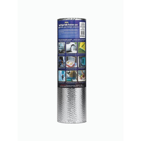 Reflectix Multi Purpose Insulation BP24025 Double Sided Reflective Polyethylene; 24 Inch Width x 25 Foot Length Roll; Cover 50 Square Foot Area; 5/16 Inch Thick; Standard Edge