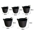 thumbnail image 4 of CSChome Flower Grow Bags Flower Grow Bags Eco friendly Breathable Strong Load bearing Multipurpose Felt 6 Pcs, 4 of 6