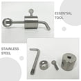 thumbnail image 4 of Barbecue Spit Weights Barbecue Accessories Grill Balance Weight Air Beer Rotisserie Spit Stainless Steel Stop, 4 of 6