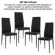 thumbnail image 5 of Set De 4 Sillas Comedor Minimalista Moderno Respaldo Alto, 5 of 6