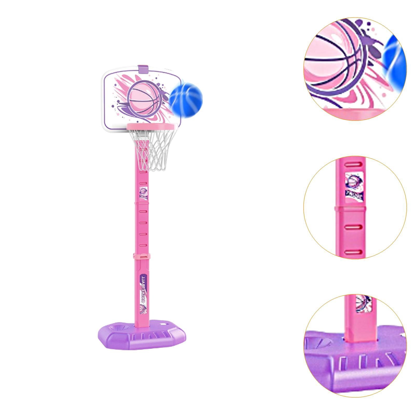 GARENDE Basketball Hoop for Kids Competition Gifts Family Game Mini Basketball Stand Pink