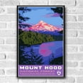 thumbnail image 2 of Mount Hood National Forest Vintage Travel Poster / Postcard WPA Style Retro Oregon, 2 of 4